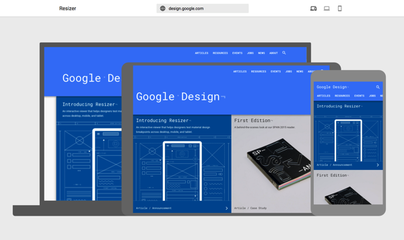 Google Resizer 响应式网页尺寸调整器 网页与网站设计的神兵利器